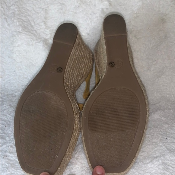 Yellow Wedge Sandals - Picture 6 of 7